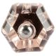 Pink Hexagon Glass Cut Wine Stopper Online